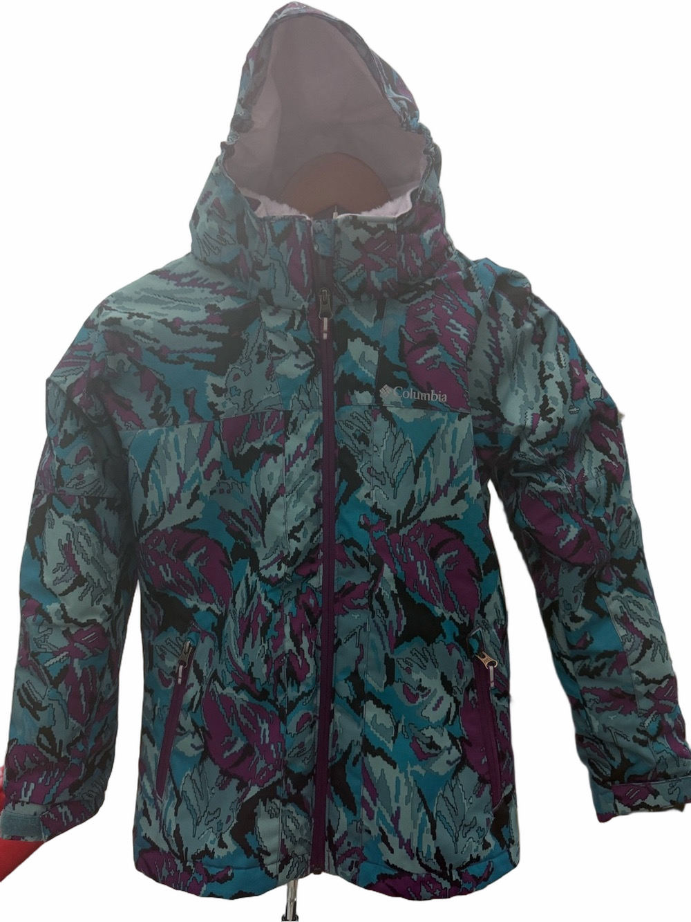 Columbia Girls Bugaboo II Interchange Jacket M 10/12 Teal Purple NWOT HOST PICK🎉 - Picture 2 of 10